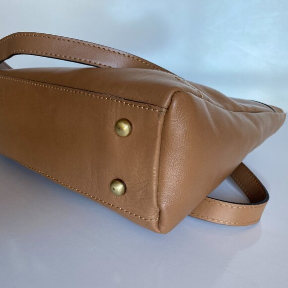 Patricia Nash Poppy Tote Leather w Seashells by the Seashore Scarf Tan Naturale - Picture 9 of 16